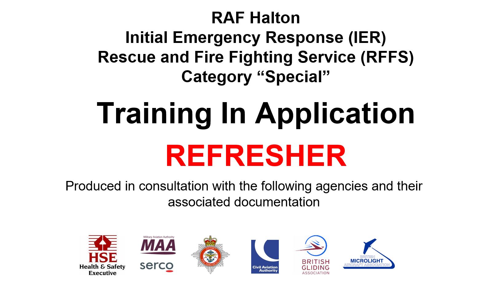 IER Training (September 26th)